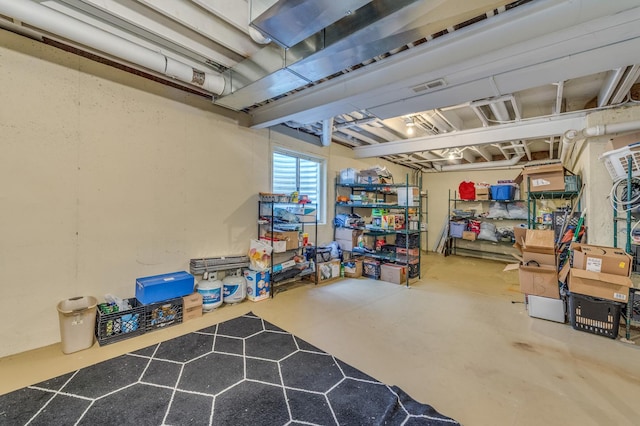 view of basement