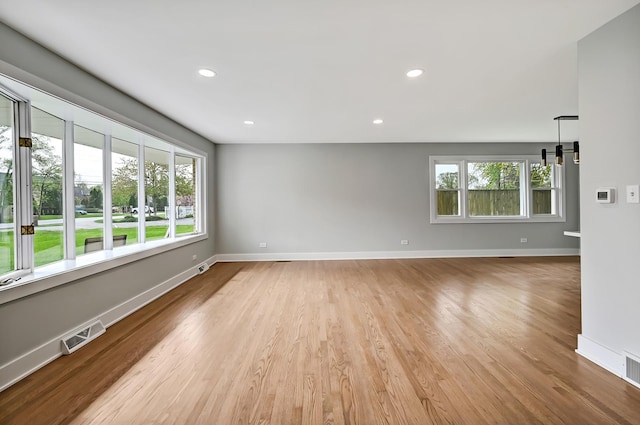 6340 Willow Springs Rd, La Grange Highlands, IL 60525 - spare room featuring baseboards, wood finished floors, and recessed lighting
