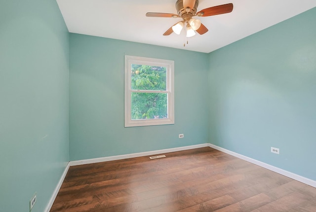 3110 Still Hill Dr, Mchenry, IL 60050 - unfurnished room with wood finished floors and ceiling fan