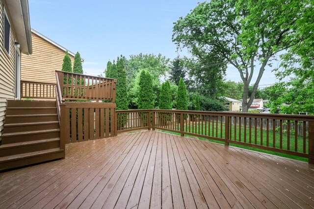 3110 Still Hill Dr, Mchenry, IL 60050 - wooden terrace featuring stairs