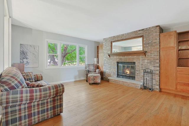 3110 Still Hill Dr, Mchenry, IL 60050 - living room with wood finished floors and a fireplace