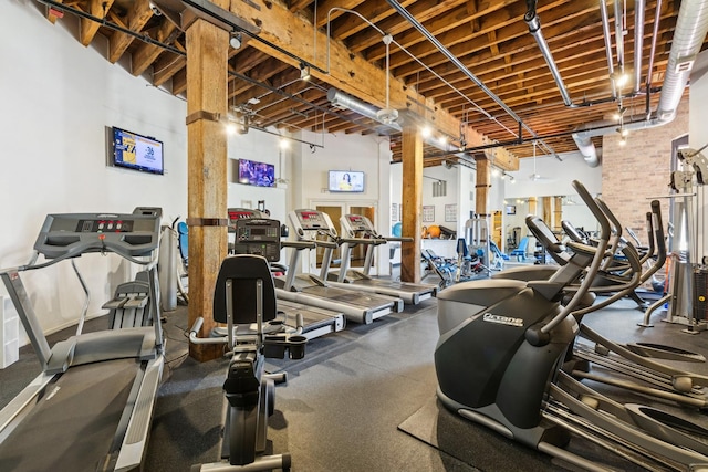 view of gym