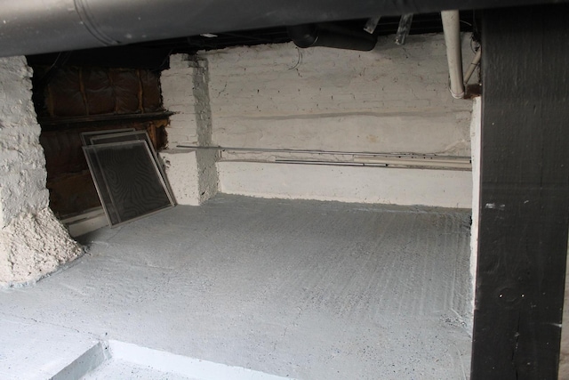 view of below grade area