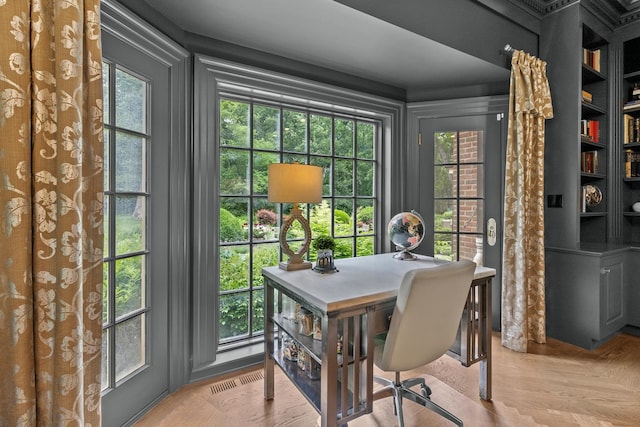 view of dining space