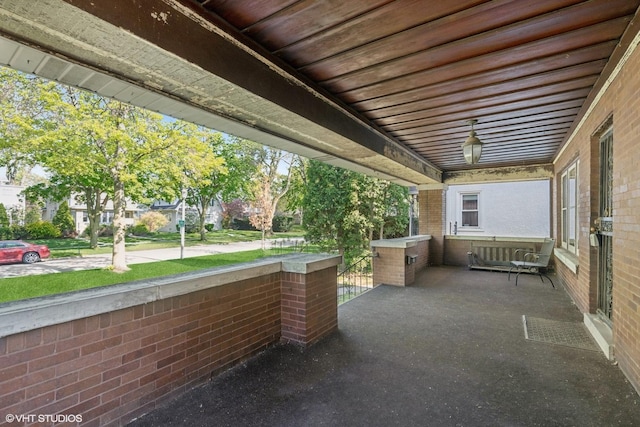 view of patio / terrace with a porch