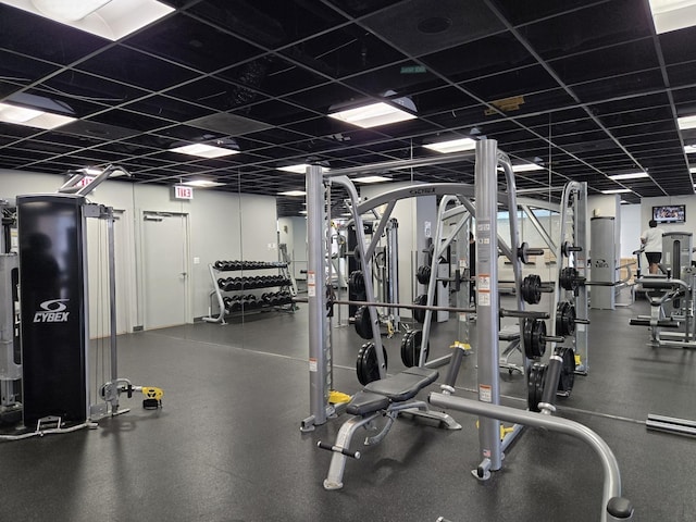 view of gym