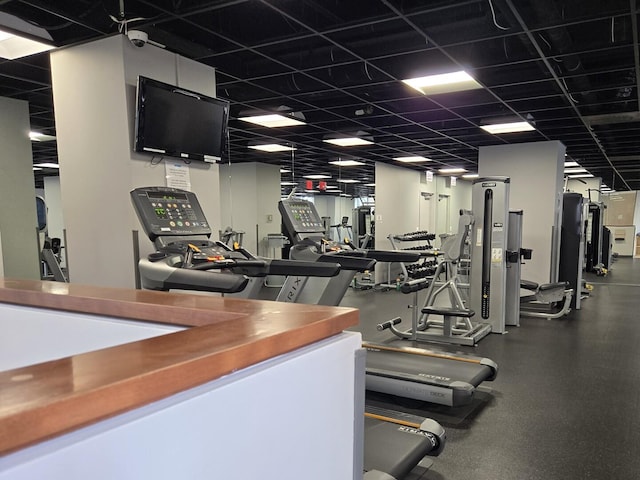 view of gym