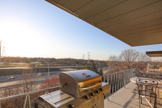 2900 Maple Ave Unit 19E, Downers Grove, IL 60515 - balcony with area for grilling