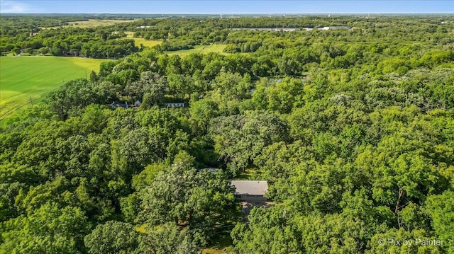 5010 Shady Oaks Ln, Crystal Lake, IL 60012 - aerial view of property and surrounding area featuring a heavily wooded area