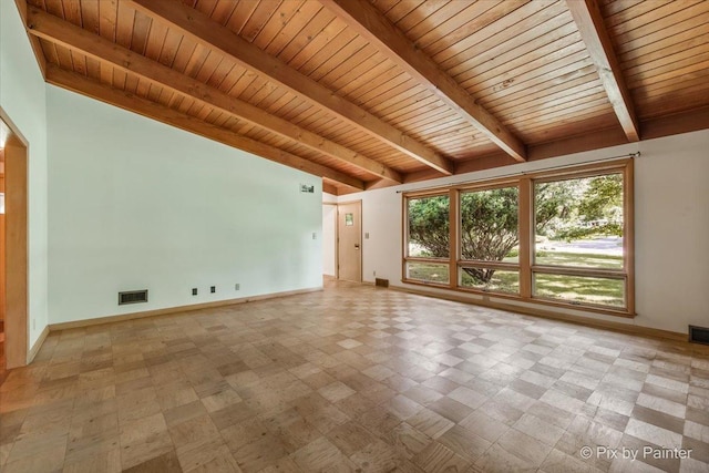 5010 Shady Oaks Ln, Crystal Lake, IL 60012 - unfurnished living room featuring wooden ceiling and light flooring