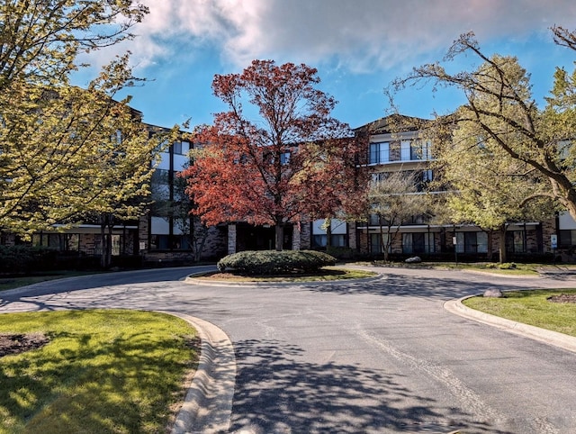 exterior space featuring curbs