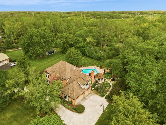 5632 Oakwood Cir, Long Grove, IL 60047 - view of subject property featuring a forest
