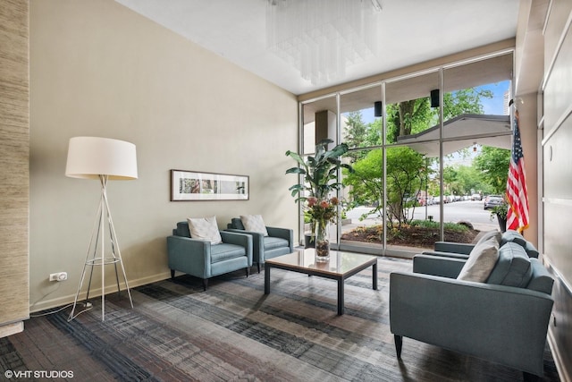 lobby featuring expansive windows