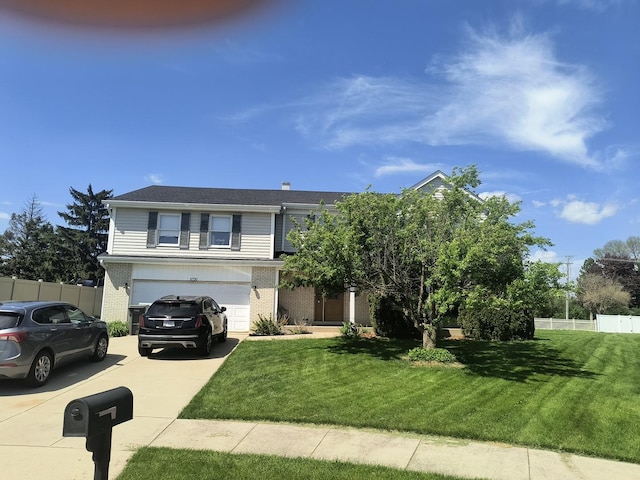 8730 Henry St, Orland Park, IL 60462 - view of front facade featuring driveway, an attached garage, and brick siding