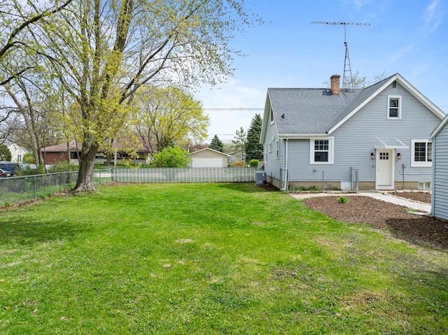 112 E Page St, Elkhorn, WI 53121 - view of yard with fence and cooling unit