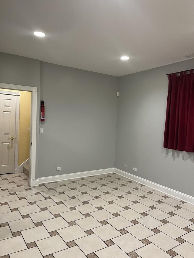 2126 N Kostner Ave, Chicago, IL 60639 - unfurnished room featuring recessed lighting and baseboards