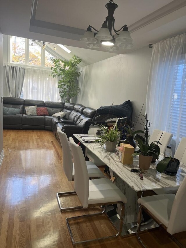 2126 N Kostner Ave, Chicago, IL 60639 - dining area with wood finished floors