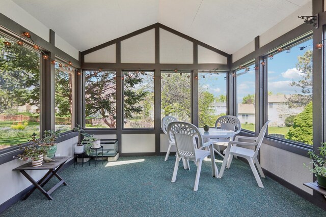 2835 Randall Ridge Ct, Elgin, IL 60124 - sunroom / solarium featuring vaulted ceiling