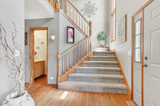 2835 Randall Ridge Ct, Elgin, IL 60124 - stairs with wood finished floors and baseboards