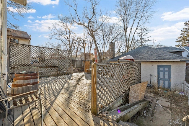 141 Park Ave, Dekalb, IL 60115 - view of wooden deck