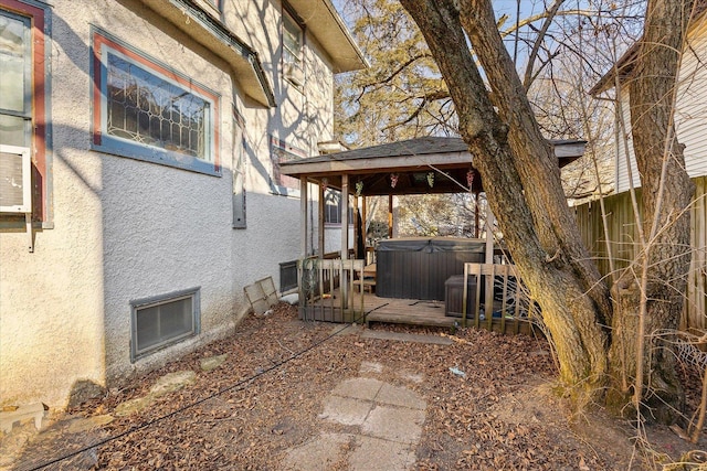 141 Park Ave, Dekalb, IL 60115 - view of yard with a gazebo and a hot tub