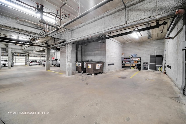 view of parking deck