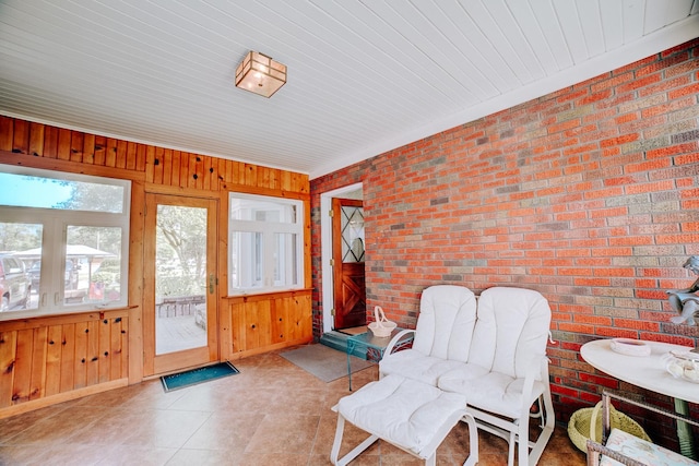 view of sunroom