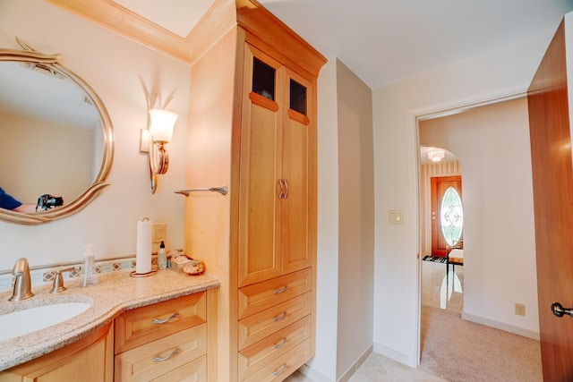 bathroom featuring vanity