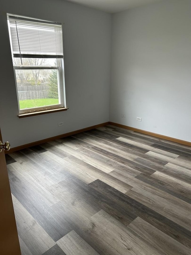 272 Aspen Cir, Gilberts, IL 60136 - unfurnished room with baseboards, a healthy amount of sunlight, and wood finished floors