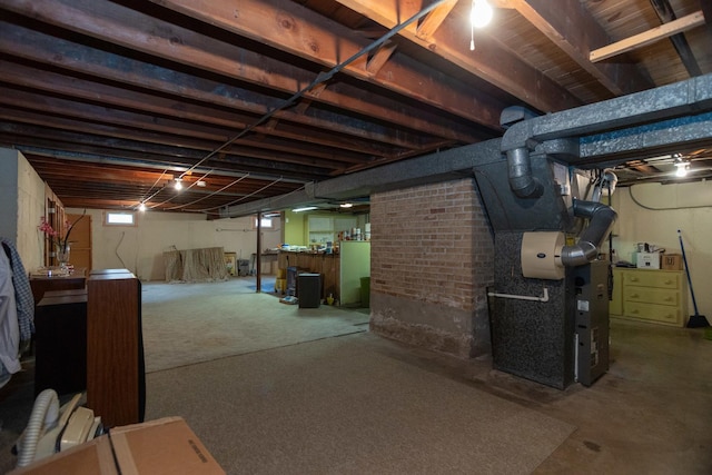 9450 Greenwood Ave, Des Plaines, IL 60016 - below grade area with heating unit