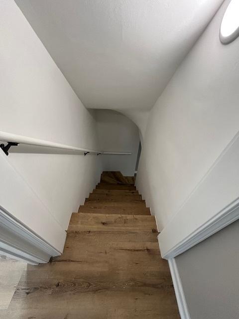 1473 Wentworth Ave, Calumet City, IL 60409 - staircase featuring wood-type flooring