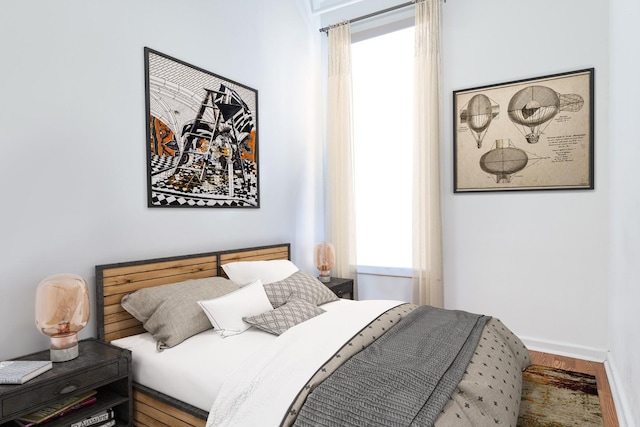 1449 N Artesian Ave, Chicago, IL 60622 - bedroom with baseboards and wood finished floors