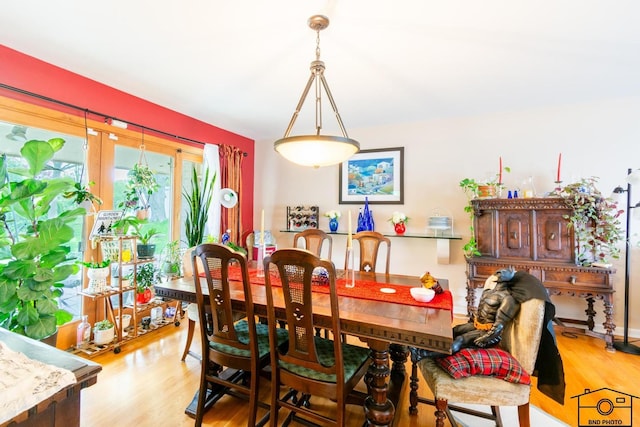 2312 Robertson Ln, Flossmoor, IL 60422 - dining area with light wood-type flooring