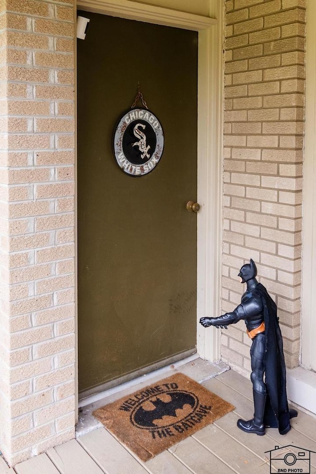 2312 Robertson Ln, Flossmoor, IL 60422 - property entrance featuring brick siding