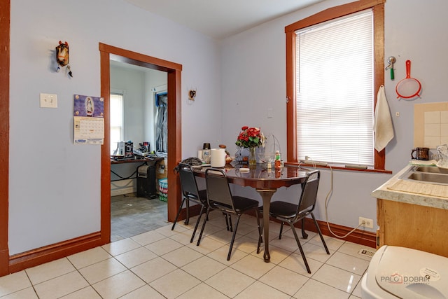 3117 S 53rd Ave, Cicero, IL 60804 - dining room with plenty of natural light, baseboards, and light tile patterned flooring