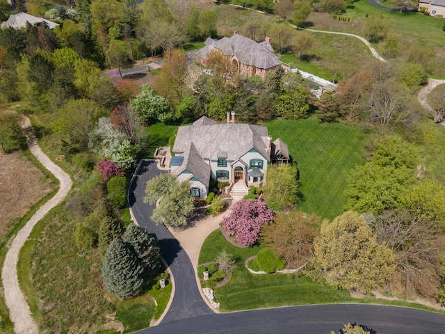 view from above of property