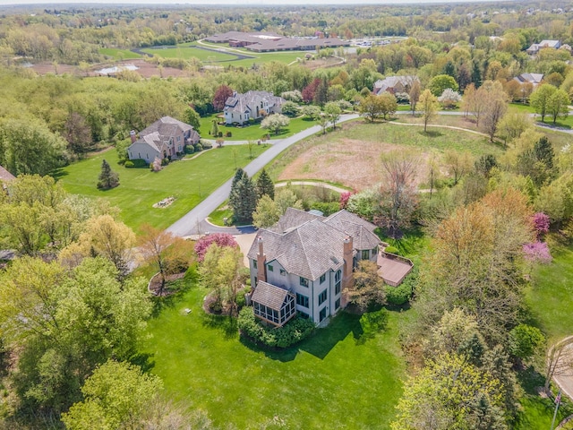 view from above of property