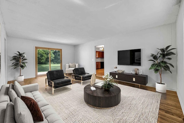 26W266 Tomahawk Dr, Wheaton, IL 60189 - living area with wood finished floors