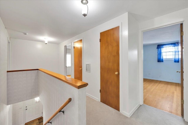 26W266 Tomahawk Dr, Wheaton, IL 60189 - hall featuring an upstairs landing and baseboards