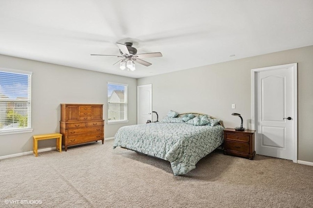 1683 Rockefeller Dr, Mundelein, IL 60060 - bedroom featuring carpet floors, baseboards, and ceiling fan