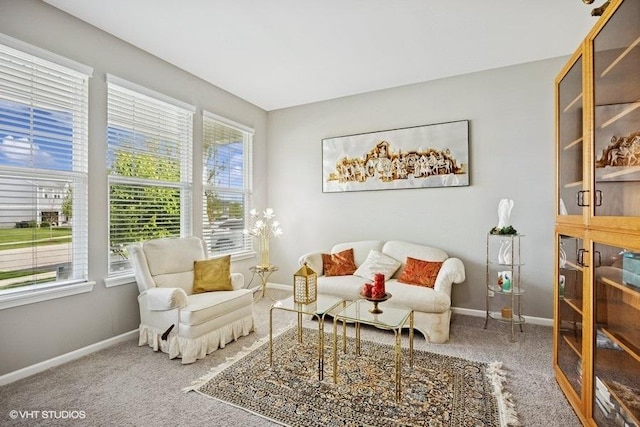 1683 Rockefeller Dr, Mundelein, IL 60060 - living area featuring healthy amount of natural light, carpet, and baseboards