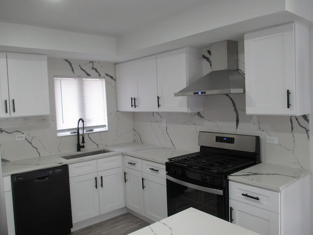 439 Indianwood Blvd, Park Forest, IL 60466 - kitchen featuring wall chimney range hood, stainless steel gas range oven, dishwasher, a sink, and tasteful backsplash