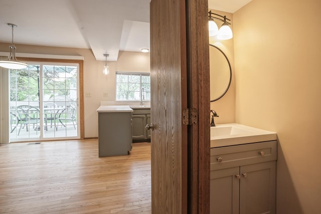 1326 Narragansett Dr, Carol Stream, IL 60188 - bathroom featuring wood finished floors and vanity