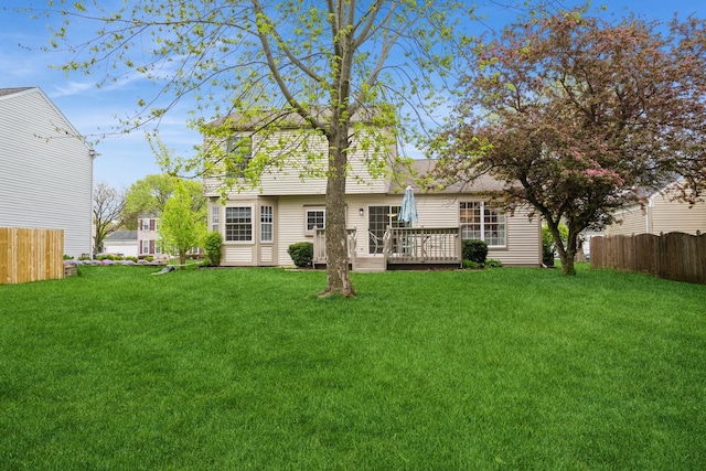 1326 Narragansett Dr, Carol Stream, IL 60188 - rear view of house featuring a deck