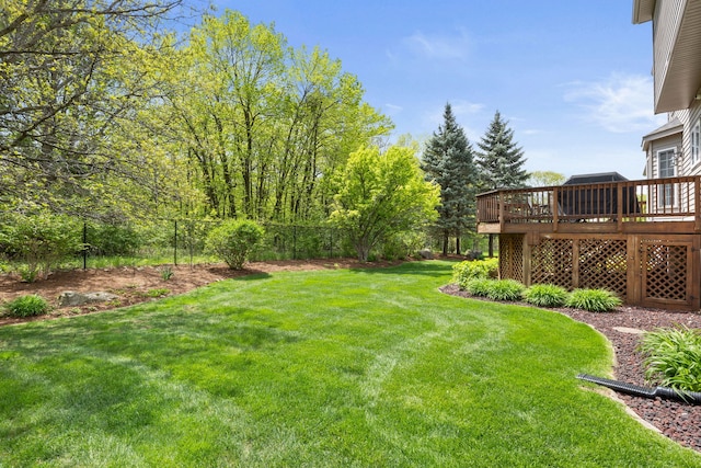 610 Wind Energy Pass, Batavia, IL 60510 - view of yard featuring a wooden deck
