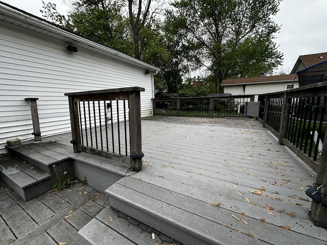 view of wooden terrace
