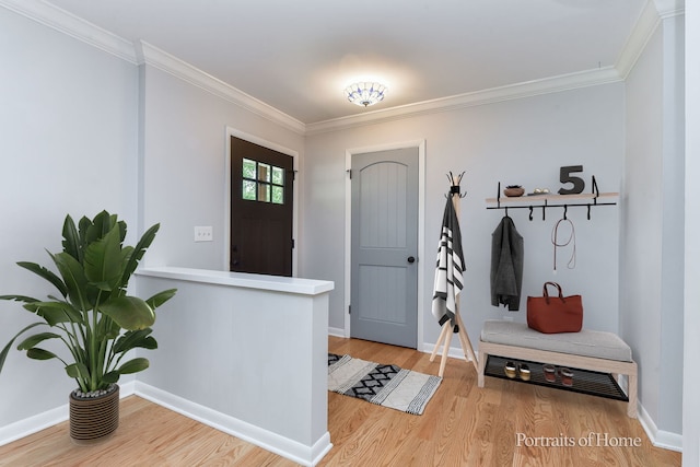 232 S Randall Rd, Aurora, IL 60506 - entrance foyer featuring wood finished floors, crown molding, and baseboards