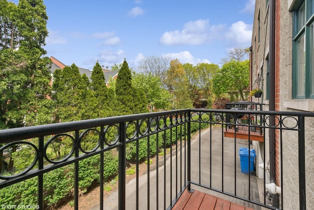 view of balcony