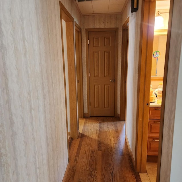 5900 W 110th St, Chicago Ridge, IL 60415 - hallway with wood finished floors