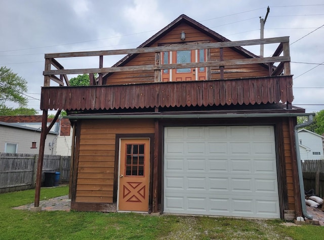 exterior space featuring fence